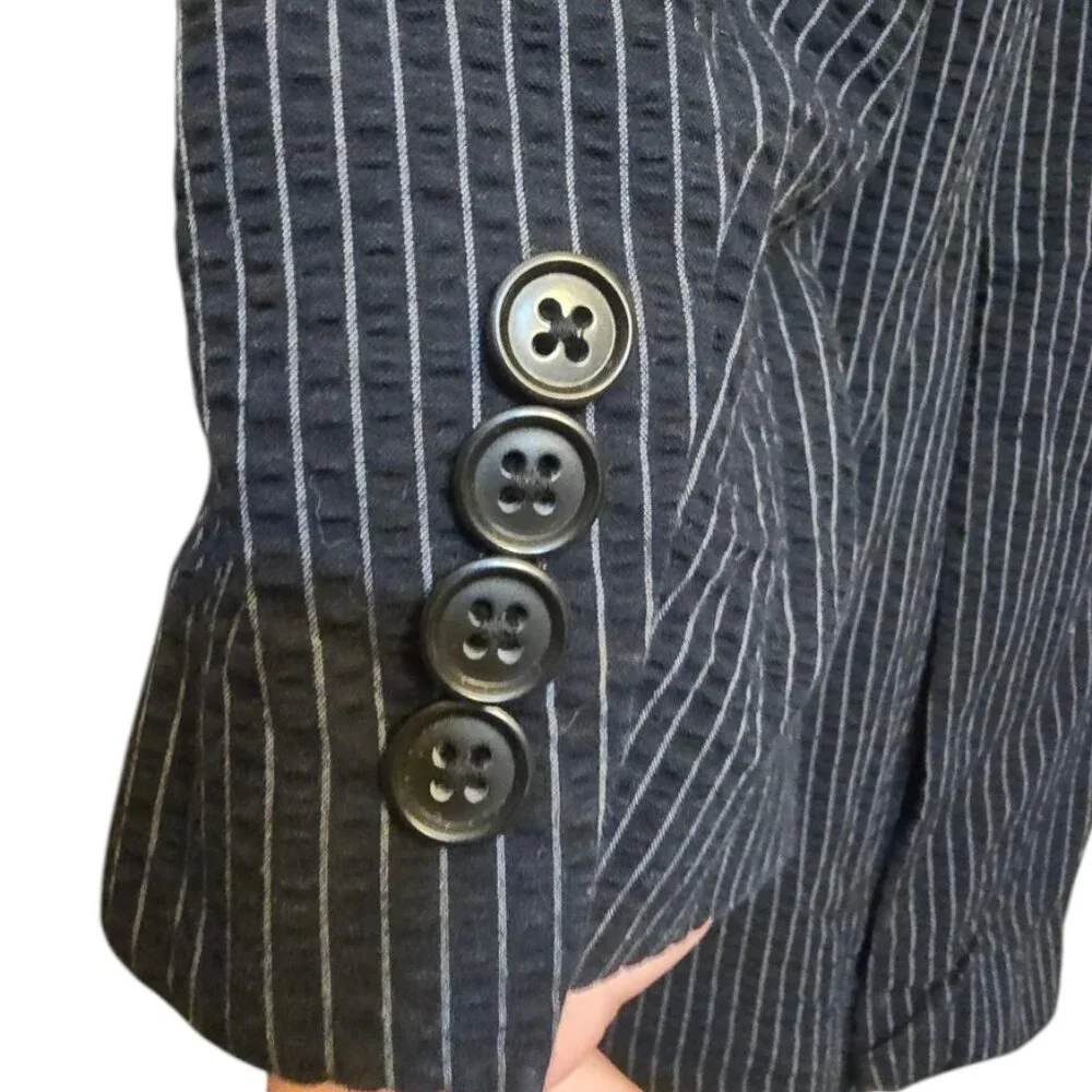 CALVIN KLEIN Pin Stripe Casual Blazer Jacket sz 48L